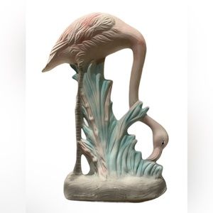 Vintage flamingo Bird statue Art Deco Beach Boho Decoration